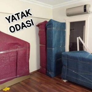 Yatak odası takımının paketlenmiş hali